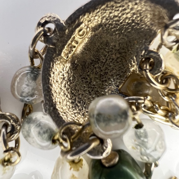 Vintage Signed ART Parure Set Necklace Bracelet Earrings - Picture 11 of 16